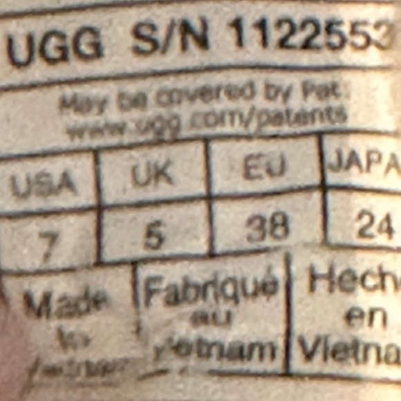 UGG Tasman Platform Slippers Chestnut SZ 7 - Picture 4 of 5